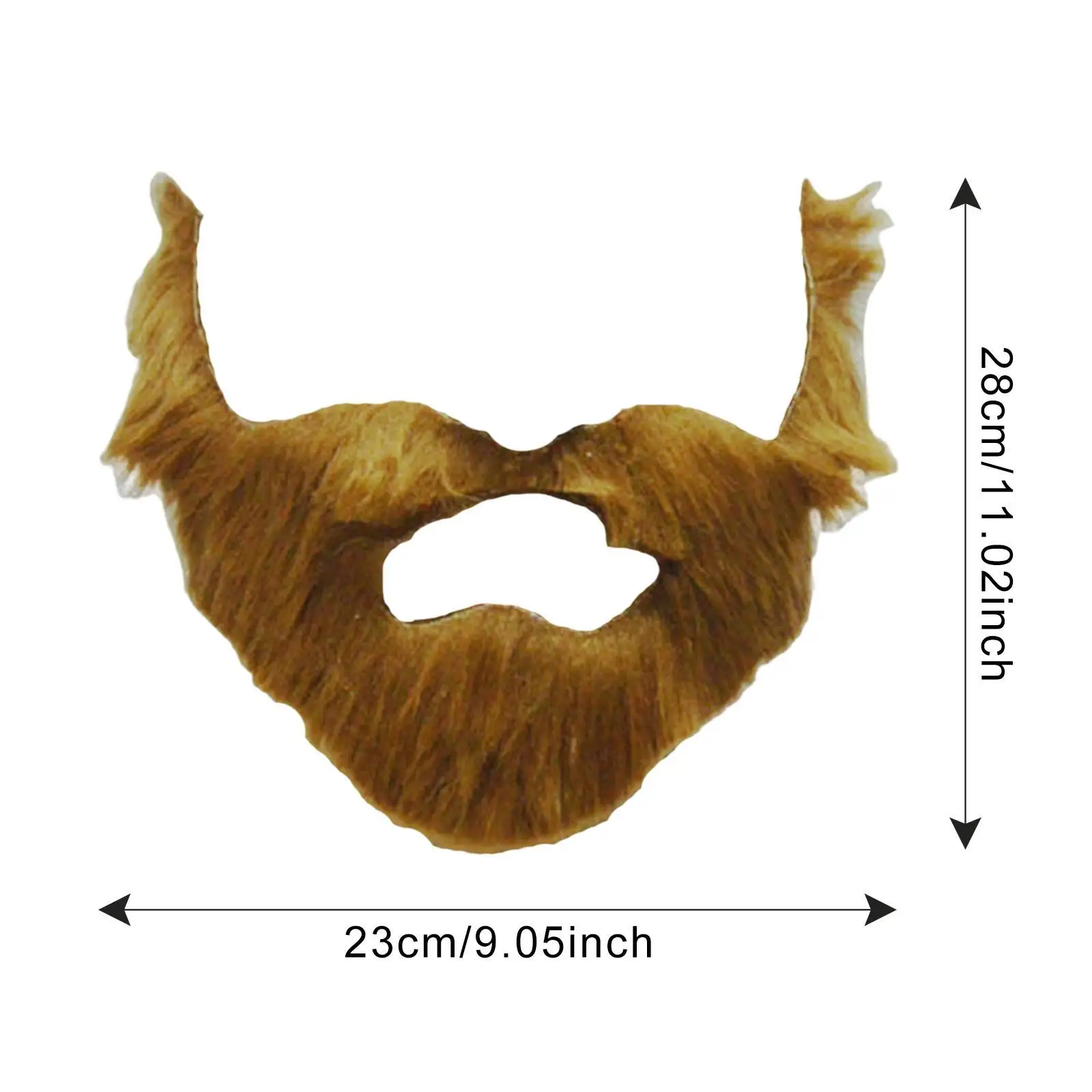 Acessórios de fantasia de barba falsa para adultos vestido extravagante de barba de Halloween falso