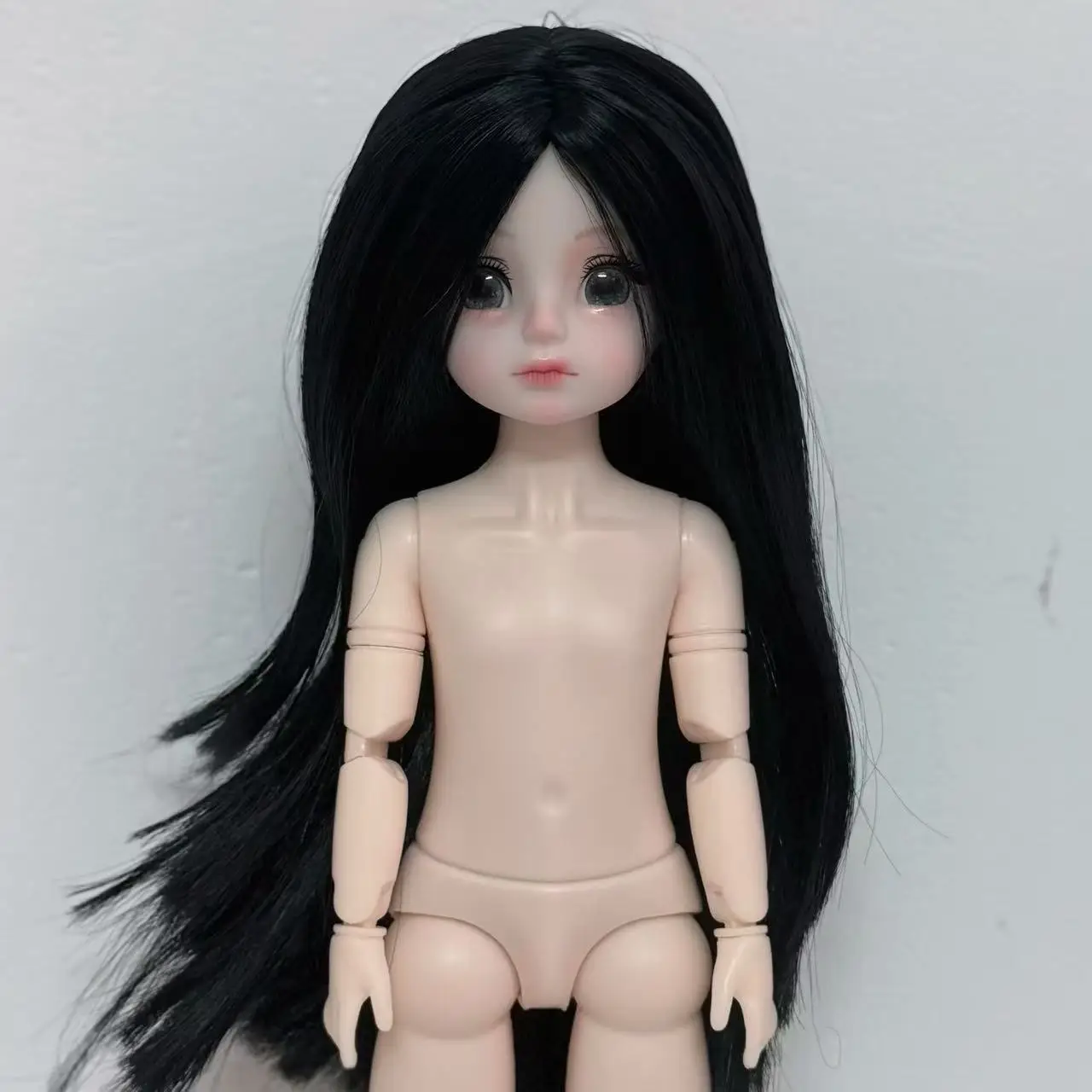 New Bjd 1/6 30Cm Bjd Body Doll with 3D Real Eyes, Standard Muscles, 20 Joints, Western Style Girl Doll Toy Bring Flat Shoes