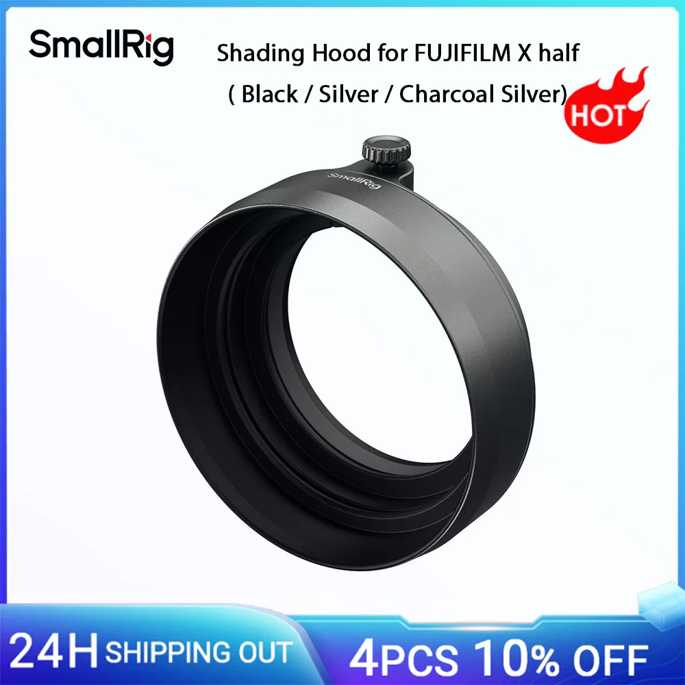 SmallRig X Parasol de media lente para Fujifilm, Parasol de sombreado, Compatible con filtros UV/VND Cubierta protectora antiarañazos 5709