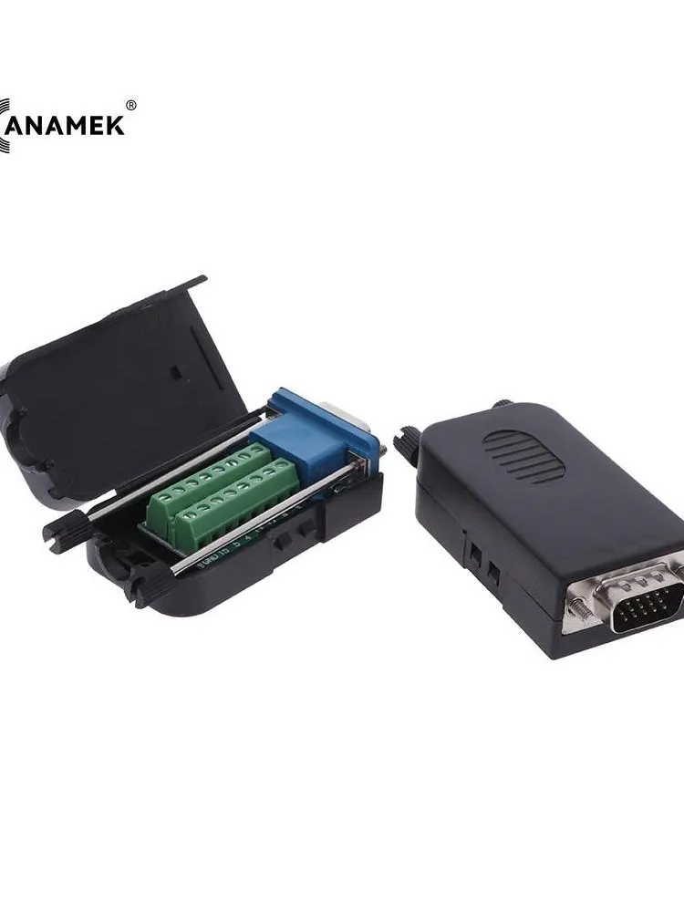 Nowy D-SUB Hpt DB15 VGA kobieta/mężczyzna 3 rzędy 15 wtyk pinowy złącza terminali Breakout wysokiej jakości 1PC — zdjęcie 2