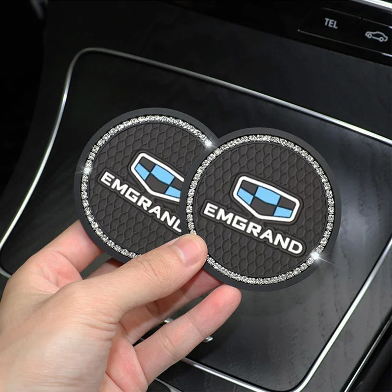 Silica Gel Car Interial Cup Coaster Bottle Holder Anti-slip Mat for Geely GX EC X SX FY Binyue Pro Emgrand Yuanjing King Kong MK