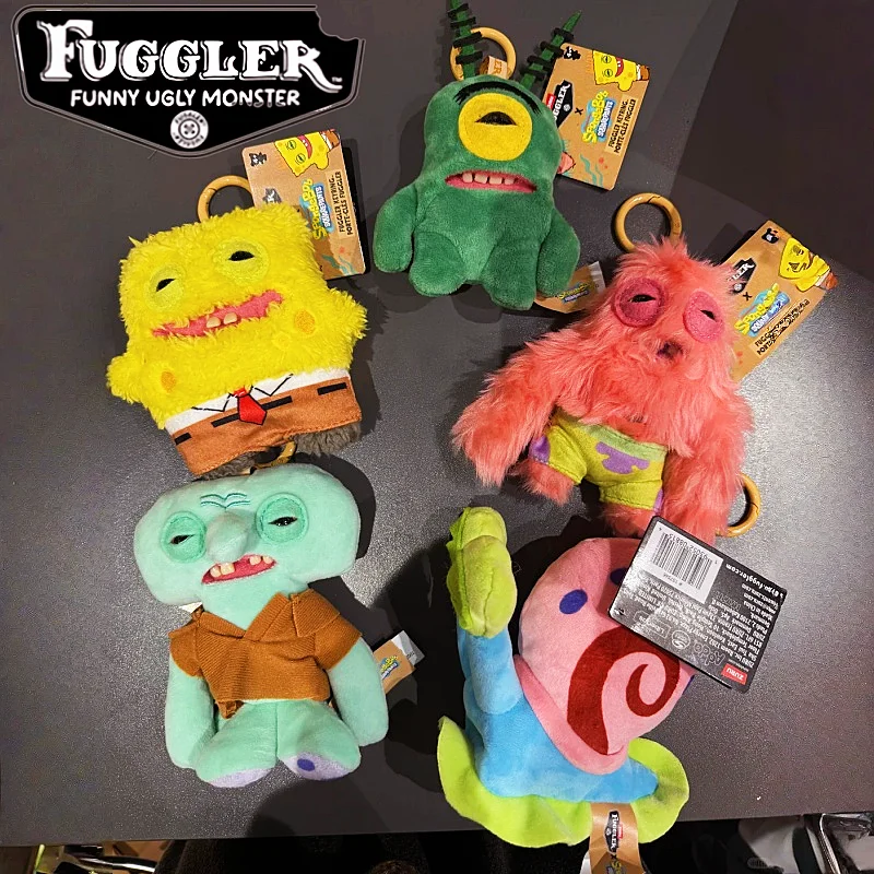 

Fuggler Bikini Bottom Residents Official Licensed Co Branded Funny Ugly Monster Plush Keychain Pendant Cute Stuffed Doll Gift