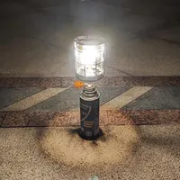 Gas Lamp Outdoor Camping Lantern Propane Tent Lamp Hanging Glass Lamp Camping Portable Gas Light Hiking Camping Equipment Yard