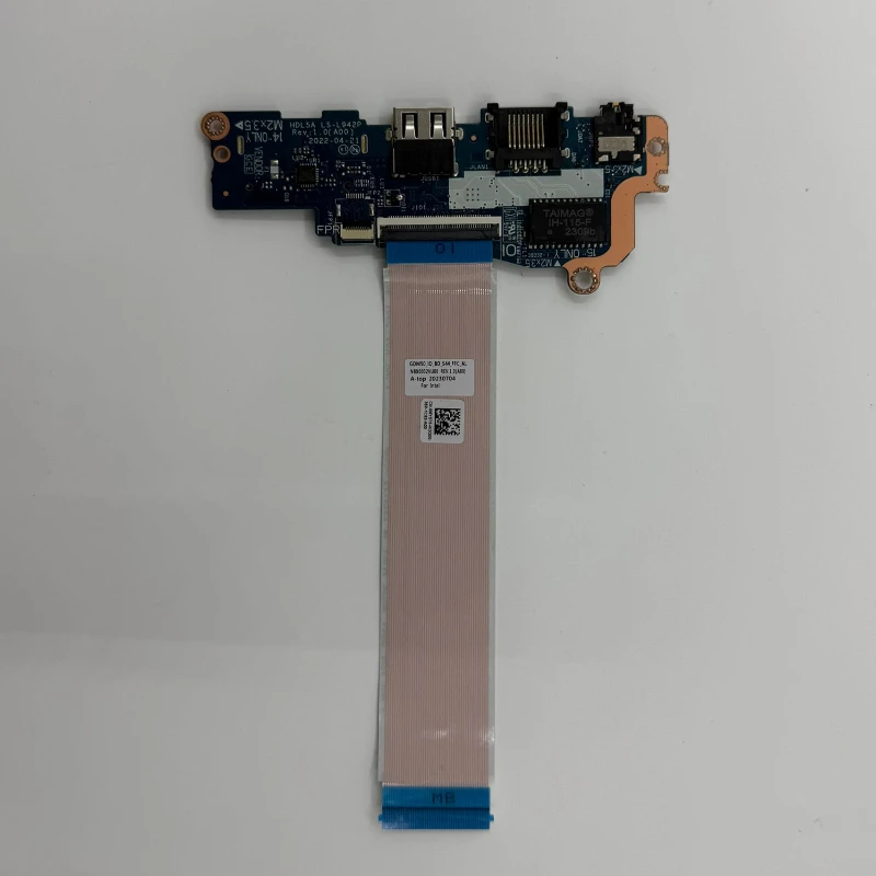 Original New FOR Dell Vostro 3510 3511 3515 3520 3525 USB Audio RJ45 SD Card Reader Board With Cable LS-L242P GDM5A  Accessory