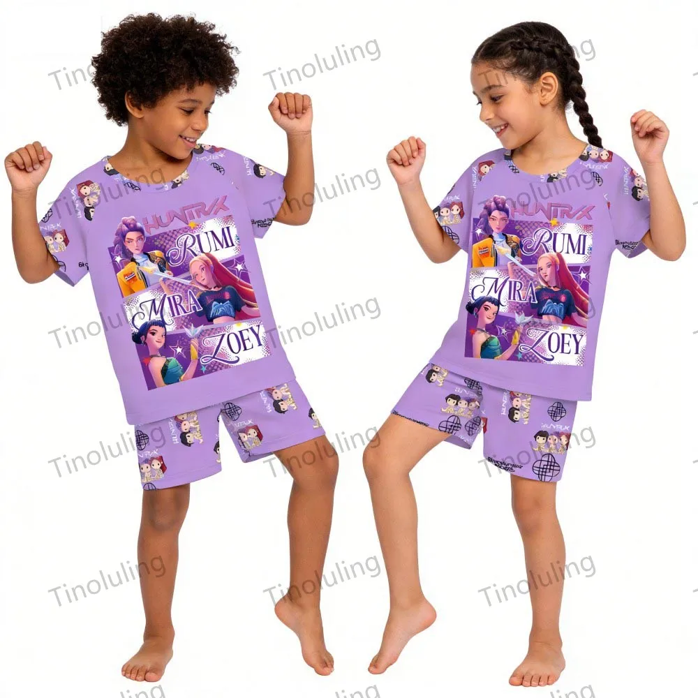 Boys Girls Short Sl…