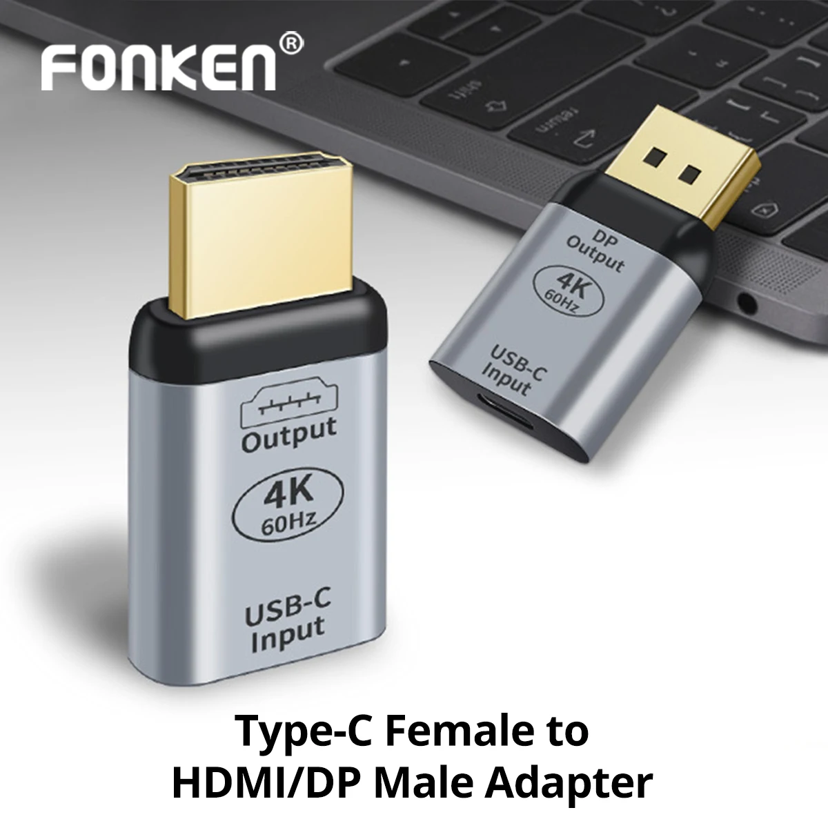 USB-C to DP/HDMI-compatible Adapter 4K60Hz Audio Video Converter for Mac Mobile TV Monitor USB C Female to HDMI/DP Male Adapter