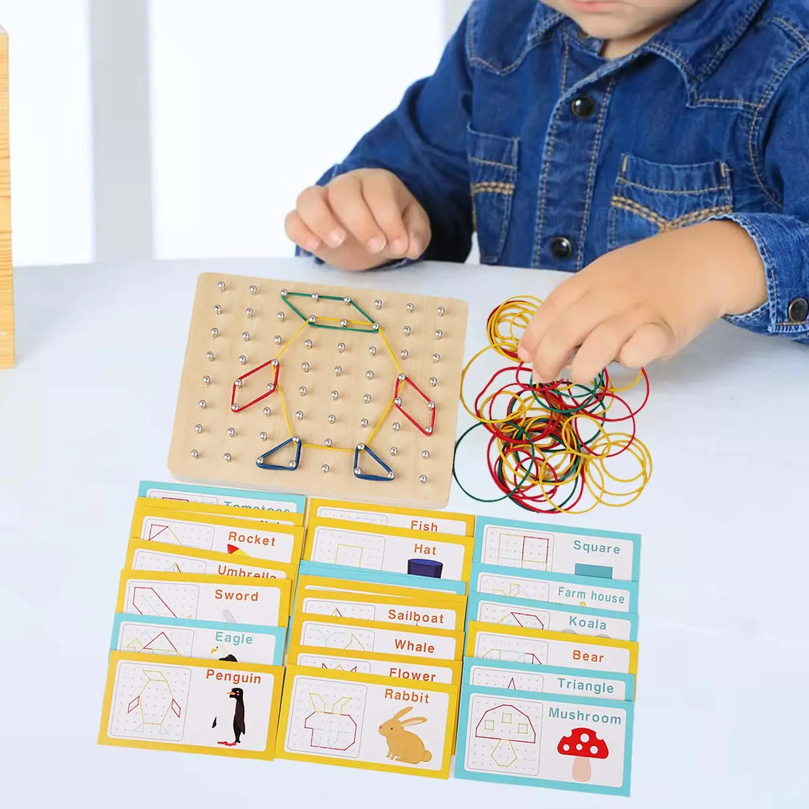 Houten Montessori Speelgoed Montessori Houten Voor Geometrie Leren Creativiteit