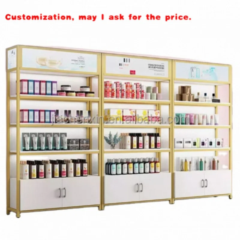 

custom.Perfume Shop/cosmetics Shop/convenience Store Display Shelf Multi Layer Wooden Metal Rack Customized Shelvin