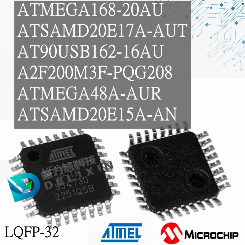 

ATMEGA168-20AU ATSAMD20E17A-AUT AT90USB162-16AU A2F200M3F-PQG208 ATMEGA48A-AUR ATSAMD20E15A-AN Микроконтроллер LQFP-32