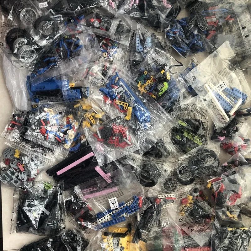 Bulk Random MOC High-Tech Parts Bricks Cross Axle Panel Gear Car Robot DIY Mixed Building Blocks Pack Construction Toys Gifts