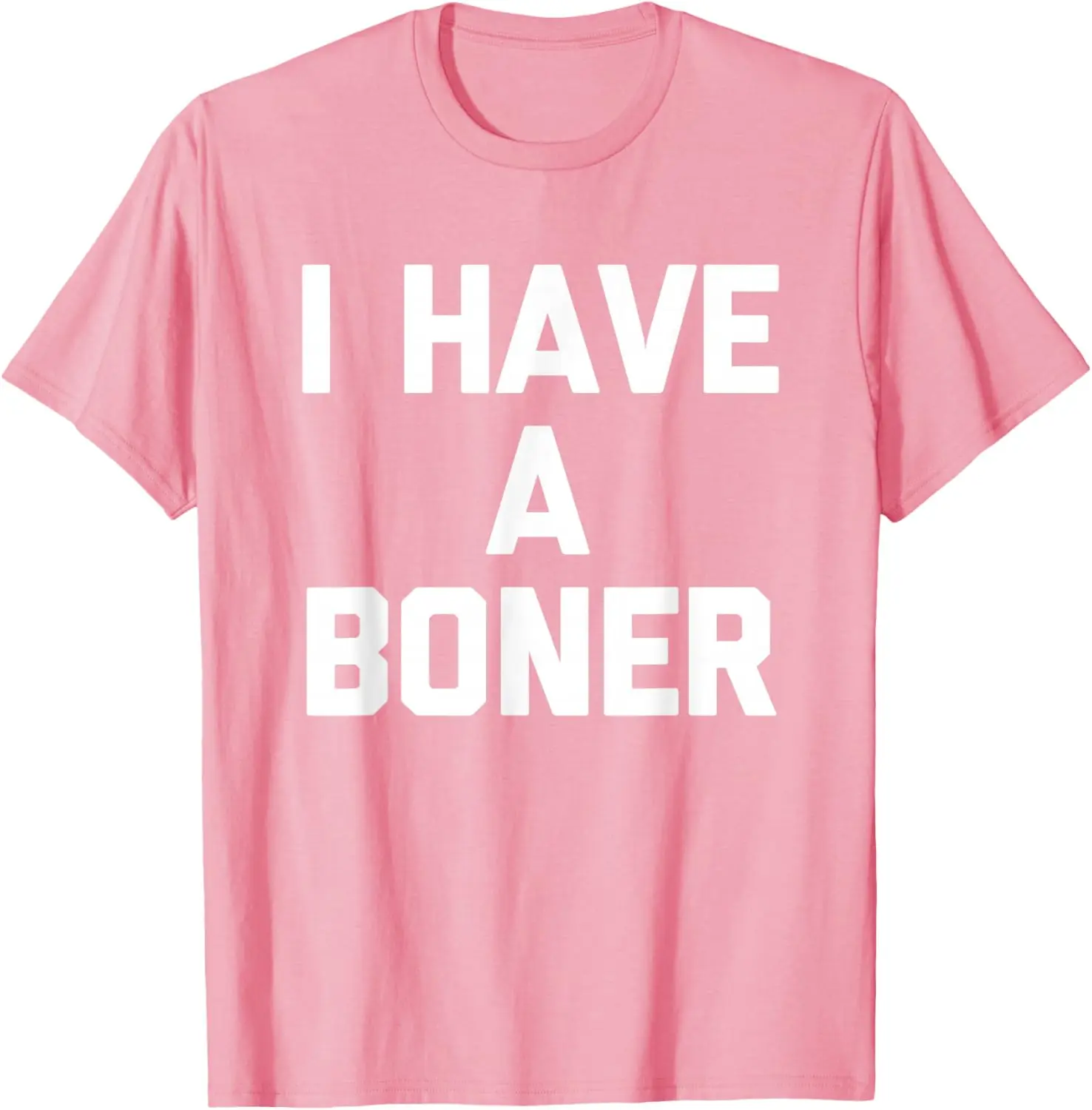 Men Funny Novelty I HAVE A BONER Letter Vintage T Shirt Streetwear Tee Women Meme Harajuku O-Neck  Short Sleeve
