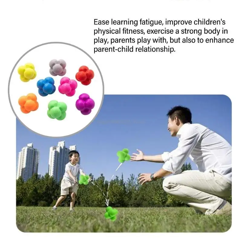 

Coordination Training Reaction Hexagon Balls Fitness Agile Balls Bounce Balls Agility Reflexes Balls Reaction Balls