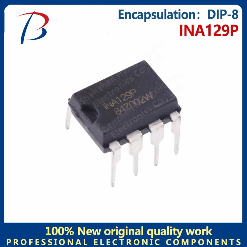 

5PCS in-line INA129P amplifier chip package DIP-8