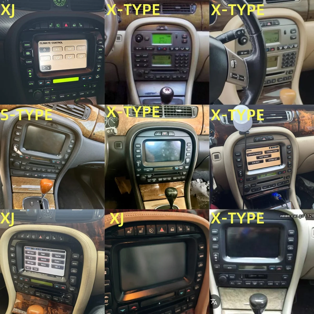 AI Voice vertical Screen Android 13 Multimedia Radio Receiver For Jaguar S-type Xtype 2004~2009 GPS Navigation Player Head Unit