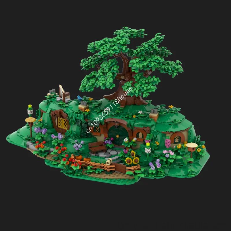 2025 新しい Moc リング: シャイアモジュラーハウスモデルビルディングブロック DIY クリエイティブアセンブリ教育レンガのおもちゃ子供のギフト