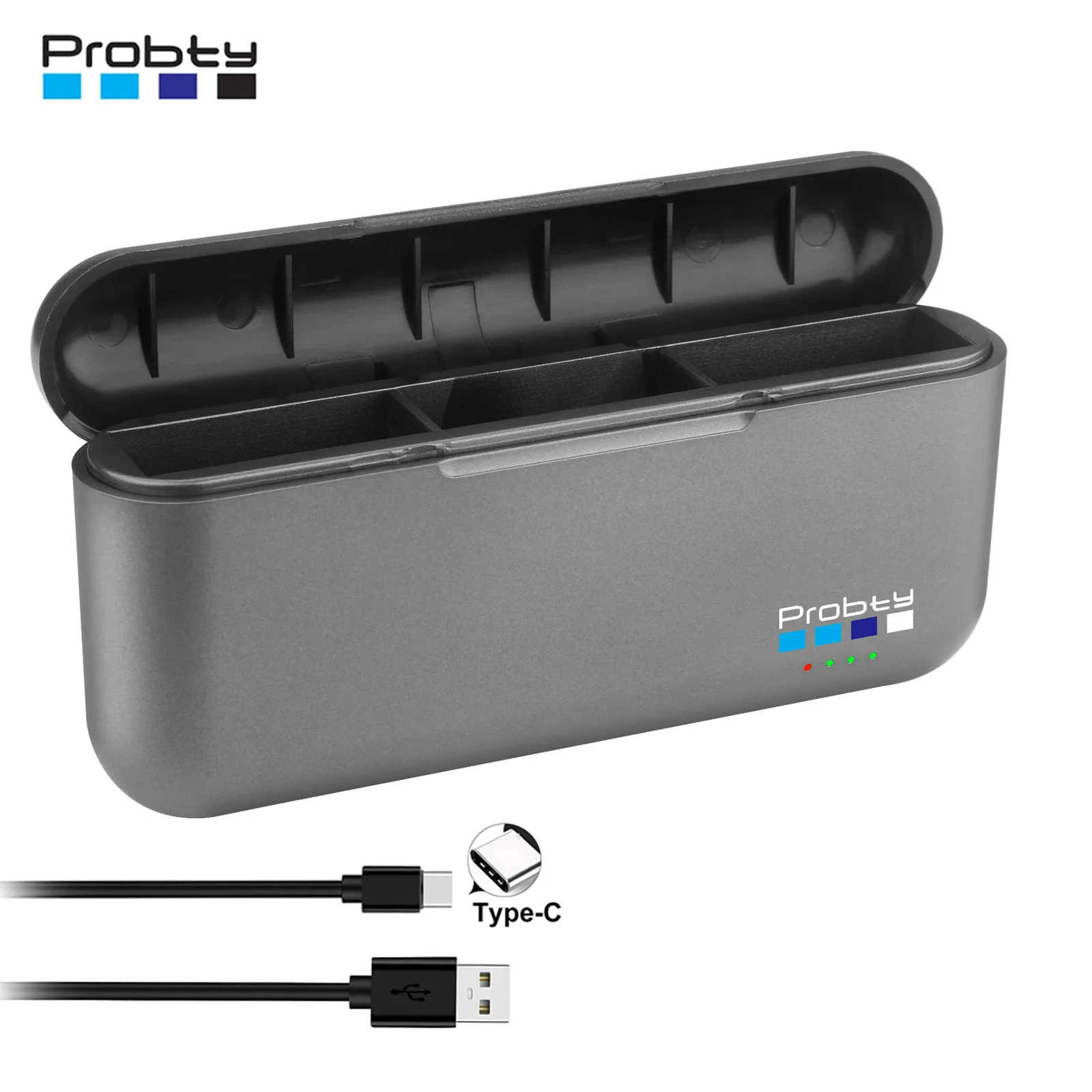 USB-C Battery Charger for GoPro Hero 12/11/10/9 Black for Gopro 12 11 10 9 Batteries Action Camera Accessories