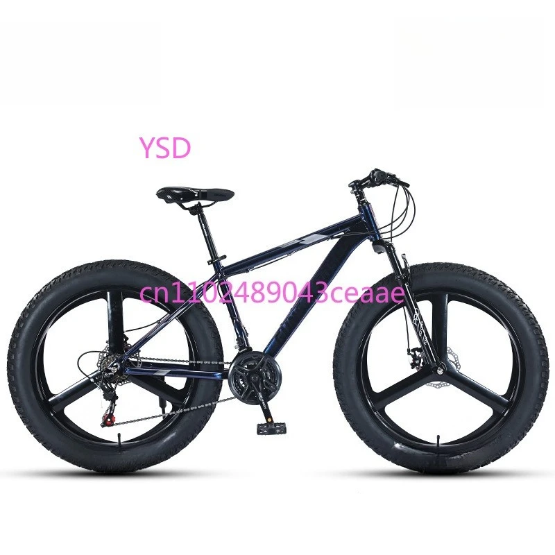 عربة ثلج للشاطئ من سبائك الألومنيوم مقاس 26 بوصة 4.0 عجلة متكاملة للجنسين بإطارات كبيرة على الطرق الوعرة