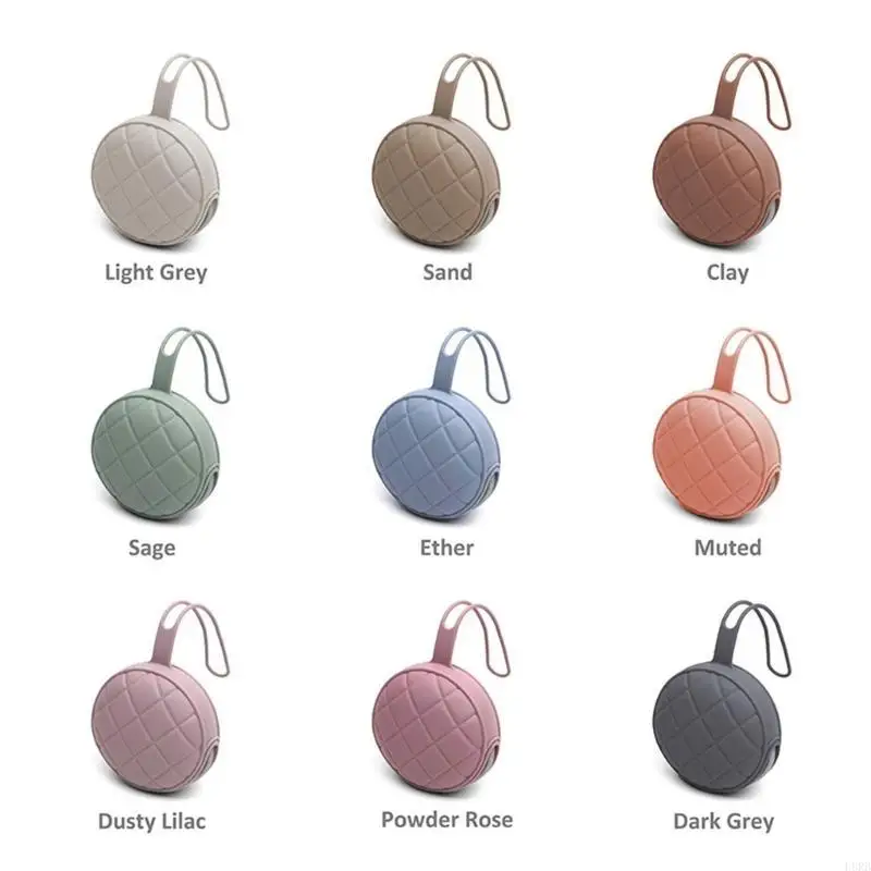 Pacifier Holder Pacifier Case Set for Boys & Girls Silicone Pacifier Holder Case L8RB