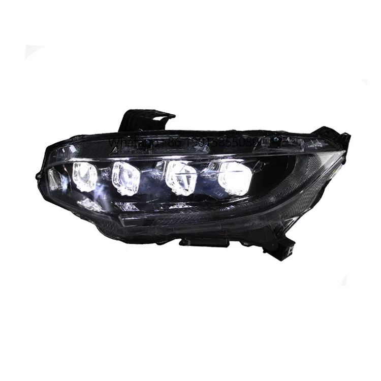 

Auto Parts DRL Head Light FOUR Lens Front Light Assembly Head Lamp LED Headlights for 10th 2016-2020 Bugatti Style