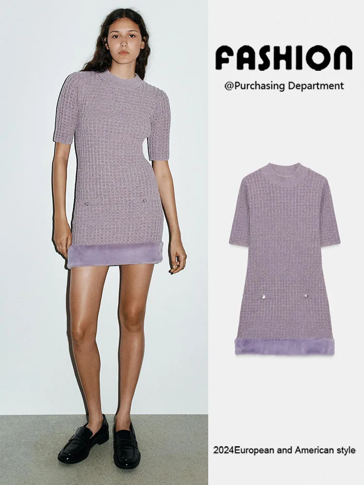 เสื้อผ้าผู้หญิงทรงเข้ารูป สไตล์แฟชั่น ขนเทียมเนื้อนุ่ม รุ่นใหม่ล่าสุด ฤดูใบไม้ร่วง 2025 ผลิตในจีน