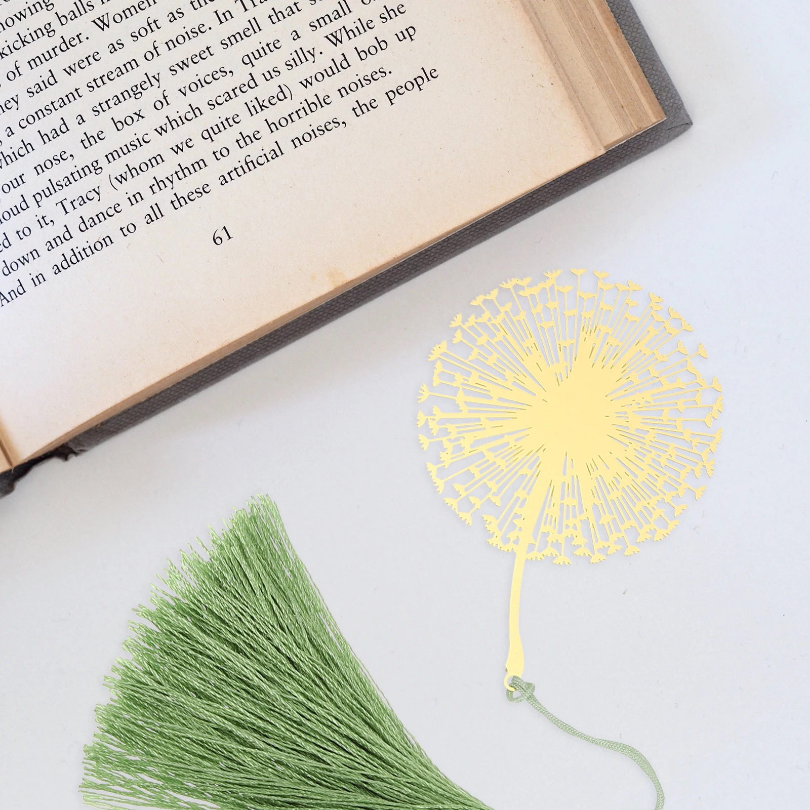 

Dandelion Bookmark Metal Bookmarks Creative Decorative for Women Kids Teens Book Lovers Gold Bookmark Gift