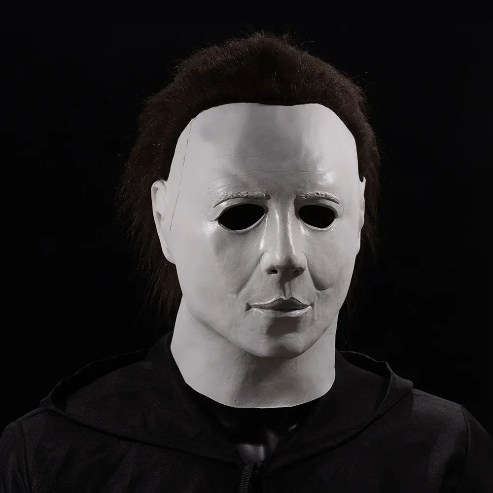 Cosplay Michael Myers Maschere per feste in lattice Testa intera Spaventoso omicidio horror per adulti Spettacolo teatrale di Halloween Pesce d'aprile