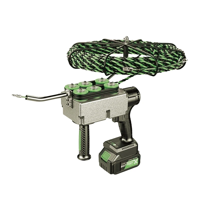 Hantechn 18V Automatic Rechargeable Electrical Wire Puller Rechargeable Cable Pulling Machine Pipeline Electric Cable Puller