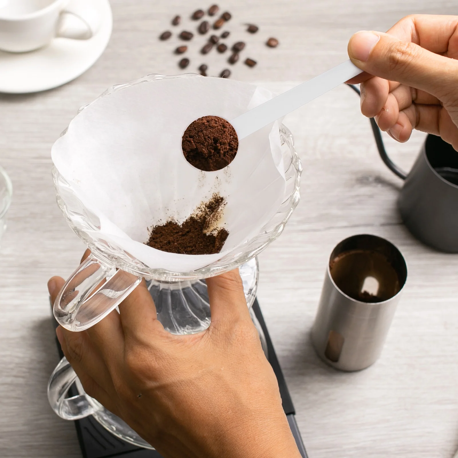 

10pcs 5G Plastic Measuring For Milk Food Safety Reusable Durable Heat Resistant Kitchen Scoop Teaching Equipment