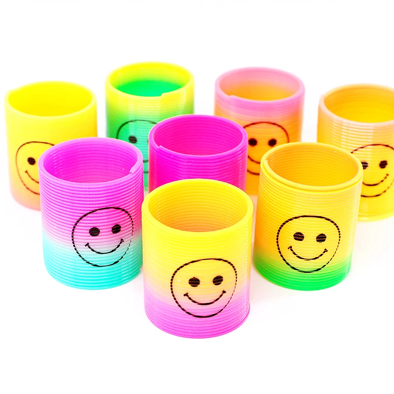 36PCS 3.5CM Rainbow Magic Spring for Kids Birthday Party Toy Gift Pinata Filler Easter Halloween Christmas Carnival Party Favors