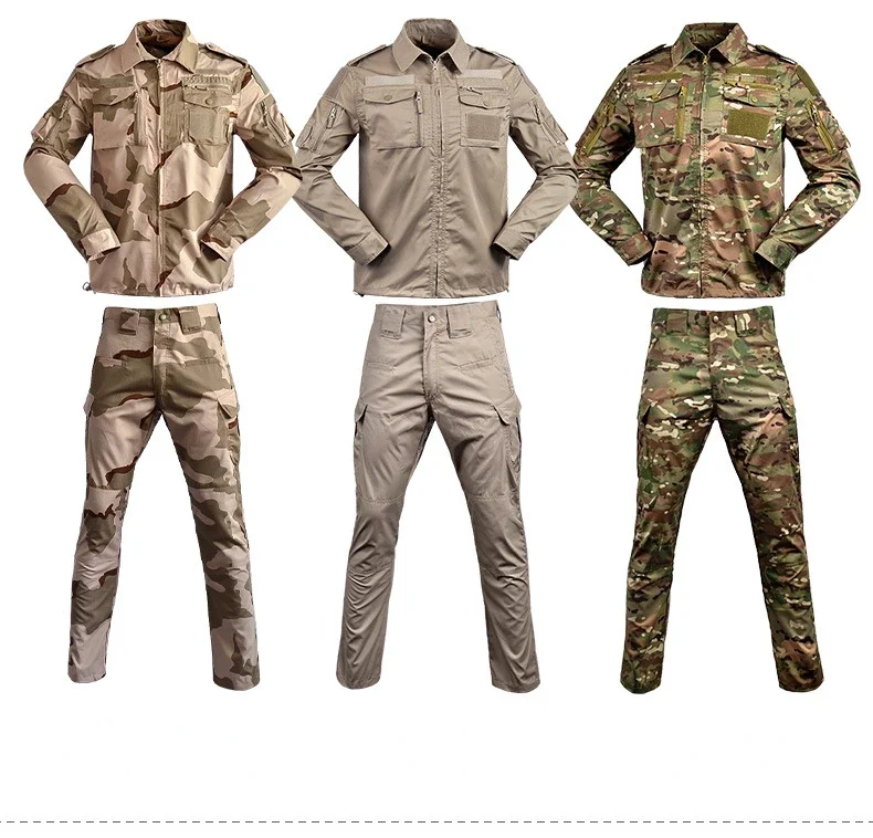 Airsoft Clothing  Militar Uniform Men Officer Work Wear Men Heavy Duty Militar Clothing Set Man Militar Uniform Set