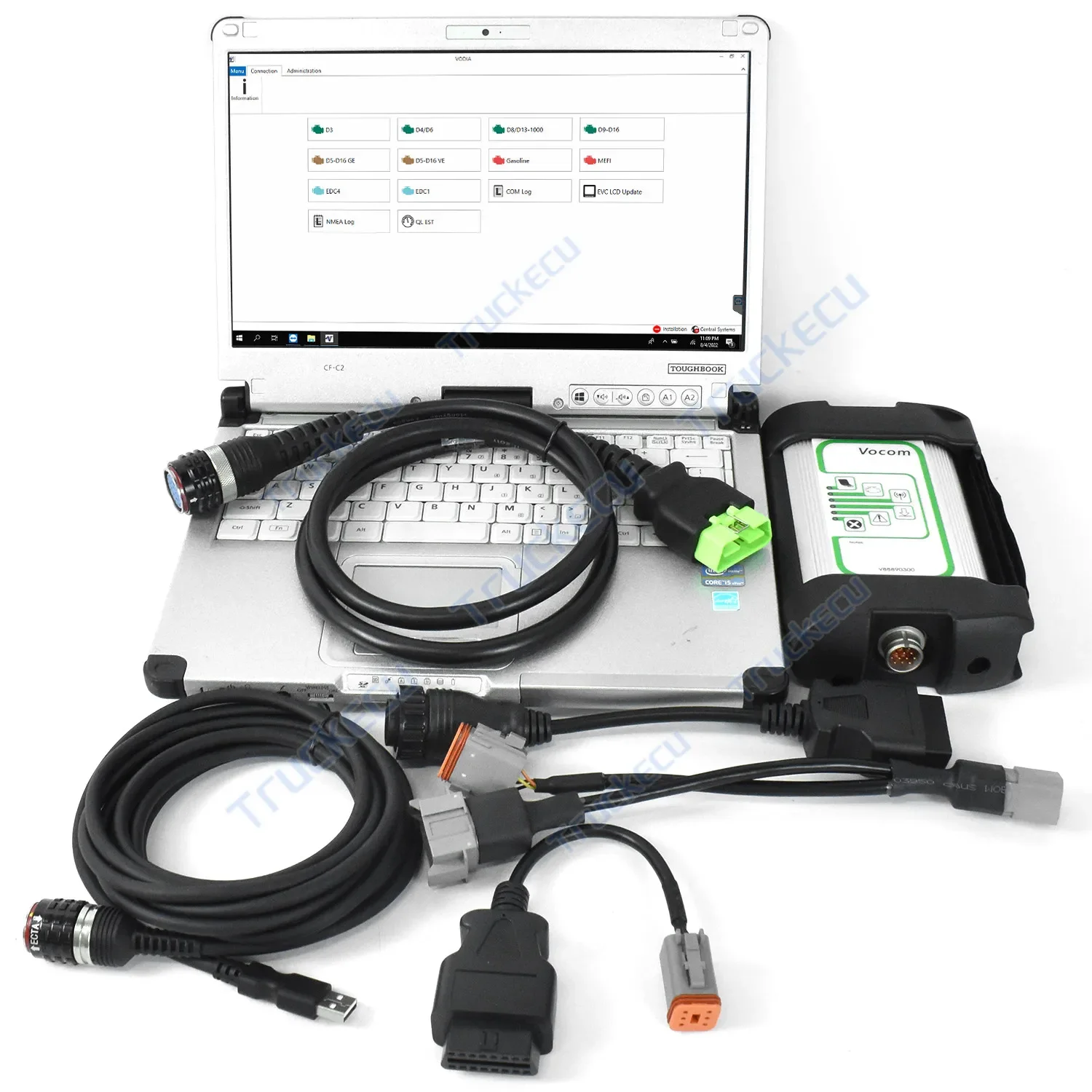 penta vodia epc with toughbook cf C2 laptop For volvo vodia5 marine Industrial Engine Diagnostic vocom 88890300 Scanner tool