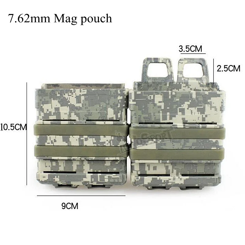 

Rifle Molle System Mag-loaders for 7.62, Durable Magpul Pouch and Holder, Compatible with Molle Pouches, Fast Access Mag Pouch