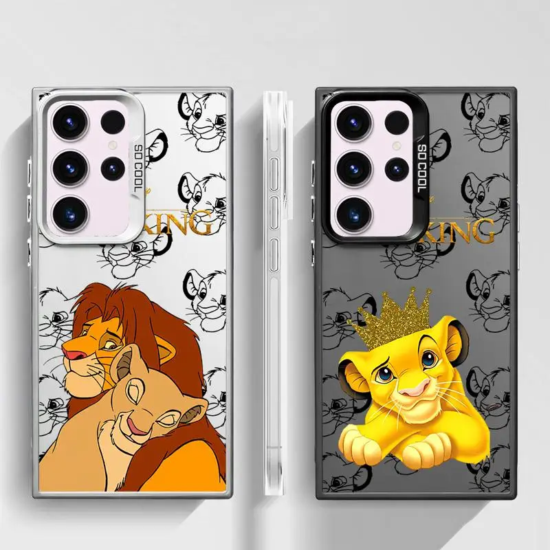 The King Lion Simba Animaton phone cases for Samsung Galaxy S24 Ultra case S22 S20 FE S21 Plus Note20 S23 funda Back Shell Cover