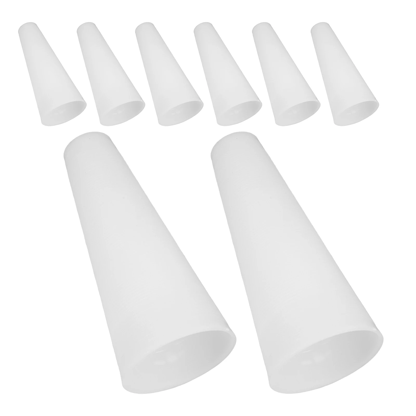 

8Pcs Plastic Weave Tubes White Yarn Bobbins for Thread Winding Embroidery Spindles Knitting Woolen Thread Holder Yarn Storage