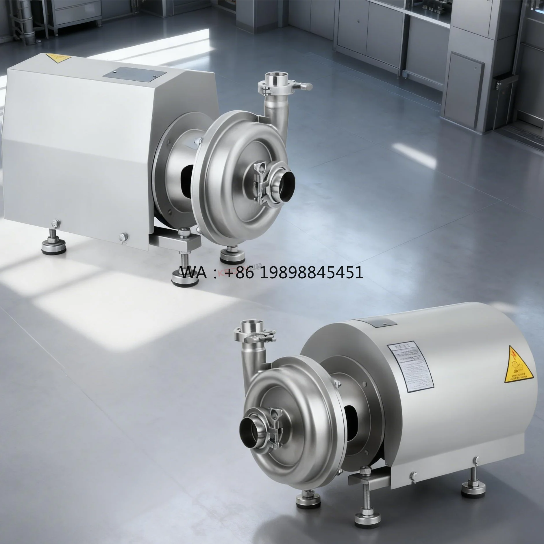 Milk Beer Wine Wort Soybean Juice Beverage Transfer Centrifugal Stainless Steel Sanitary Self Priming Pump OEM Low Pressure