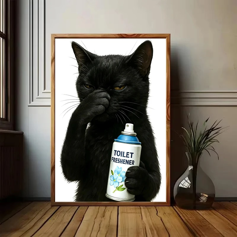 سلفادور دالي الموناليزا مضحك الحمام المرحاض صورة المشارك كوكابو الكلب قماش اللوحة طباعة جدار الفن لديكور الحمام