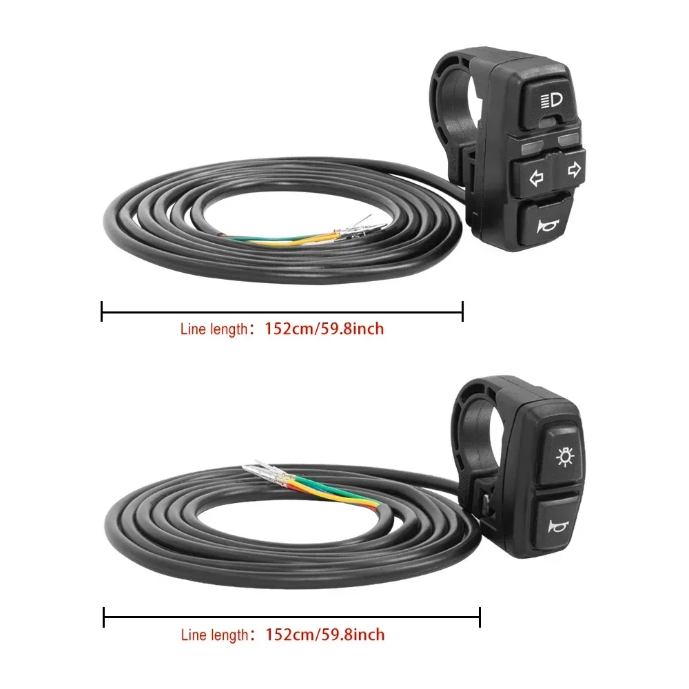 Переключатель указателя поворота DK226/DK336 Лампа для электрического велосипеда Ebike и звуковой сигнал для кнопки электронного скутера может управлять указателем поворота