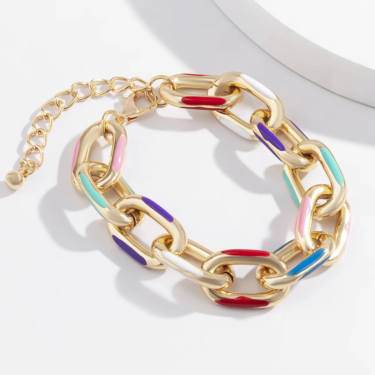 2 Teile/satz Bunte Böhmische Mode Halsband Halskette Armband Schmuck-Set Klassische Kreuz Kette Zubehör für Frauen Geschenk Party