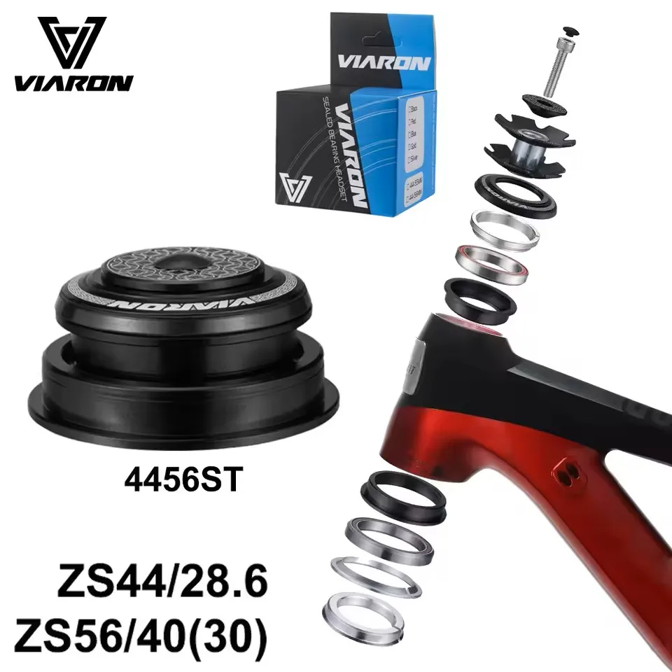 4456ST MTB/Rennrad Steuersatz 44mm56mm Gewindelos Gedichtetes Lager ZS44 ZS56 CNC 1 1/8"-1 1/2" 1.5 Konisch Gerader Gabelrohrdurchgang