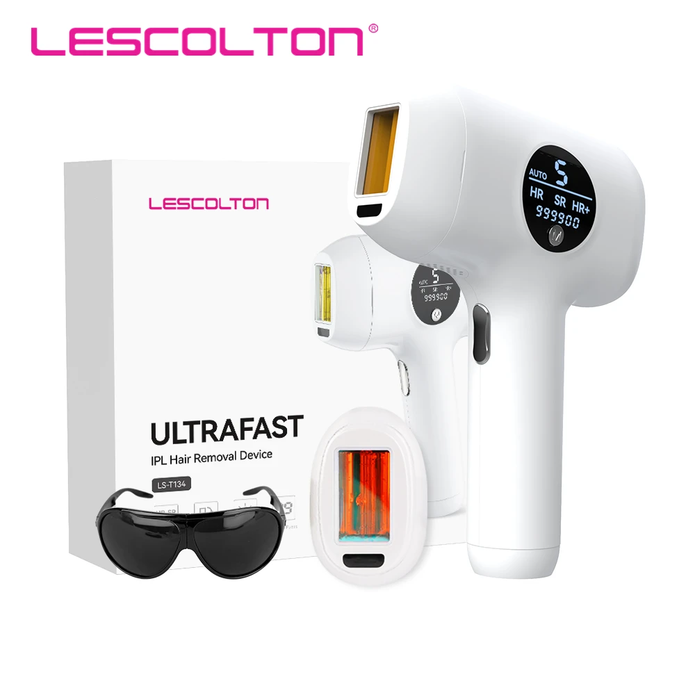 

Lescolton IPL Laser Hair Removal Device Permanent Hair Removal Women Men 999000 Flashes Painless Whole Body Treament Epilator