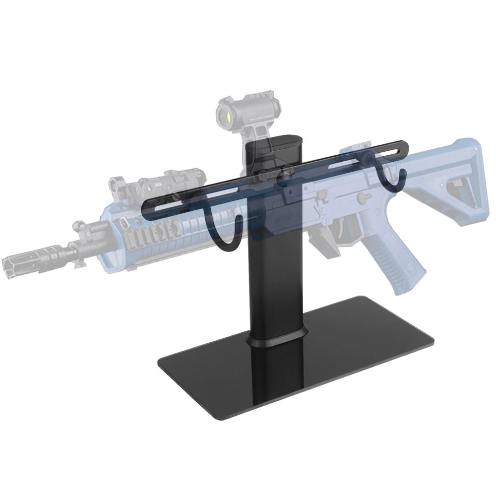 

Universal Airsoft Display Stand Hunting Rifle AR15 Display Bracket M4 Tactical Equipment Accessories Rack with 5 Hook Adjustable