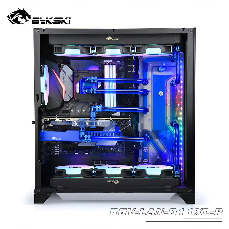 Bykski Distro Plate Water Cooling Kit for LianLi O11 Dynamic XL Chassis Case CPU GPU RGB RGV-LAN-O11XL-P