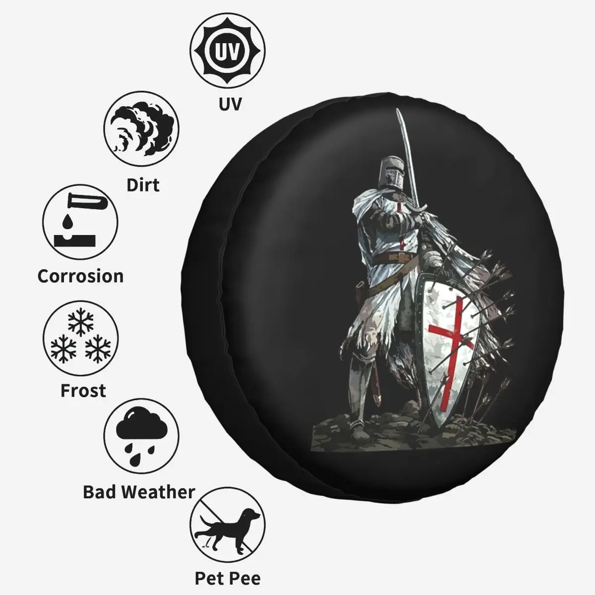 カスタムタイヤカバー,ホイールプロテクター,14 ",15",16 ",17"