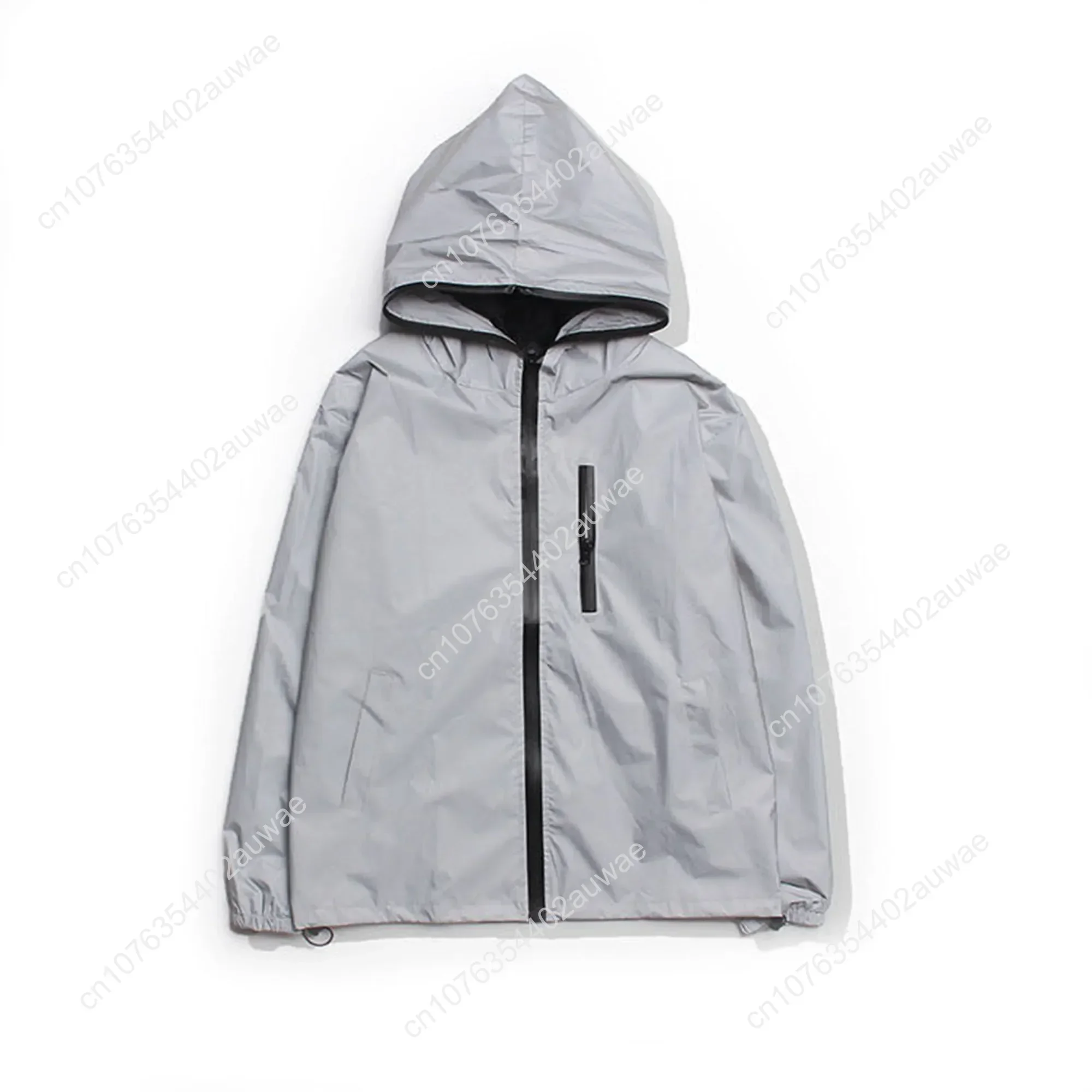 Zeta Phi Beta Reflective Jacket Mens Womens Coat Hooded Windbreaker Run Pocket Jackets Cycling Hiking Zipper Custom Hoodie