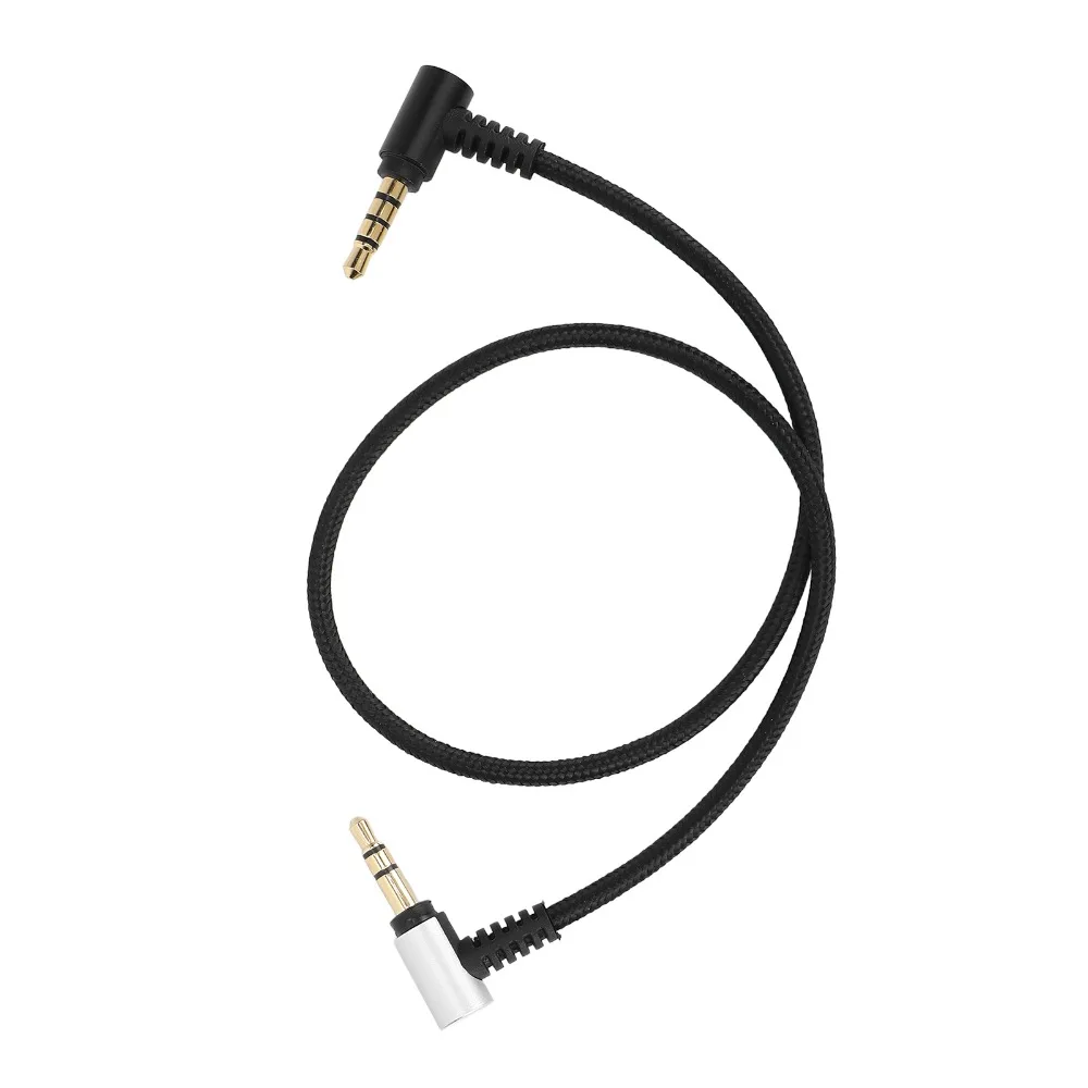 Adaptador Compatible de TRS a TRRS, Conexión Rápida, Cable de Micrófono de 35 cm/13.8 pulgadas, Cable Multifuncional para RODE SC7