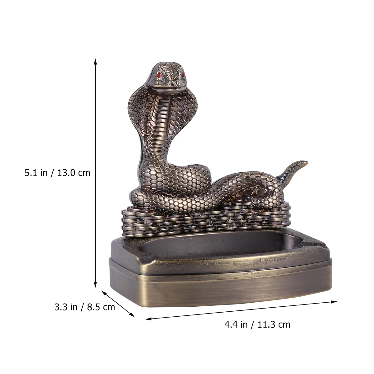 

Metal Ashtray Ornaments Desktop Decoration Home Multifunctional Cigarette Butt Holder Jar