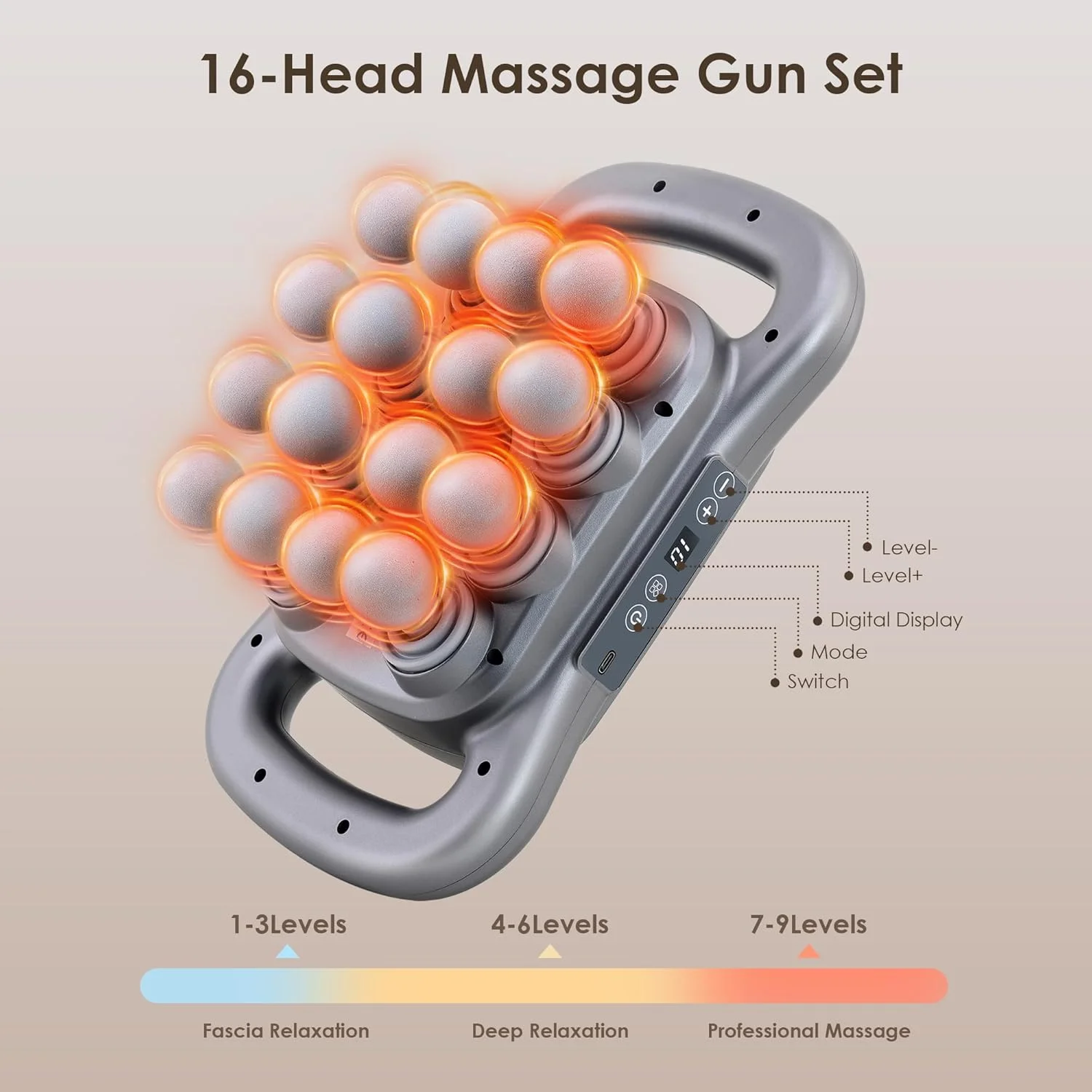 

16 heads foam roller gun 8 heads multi-head foam roller gun strong power deep impact