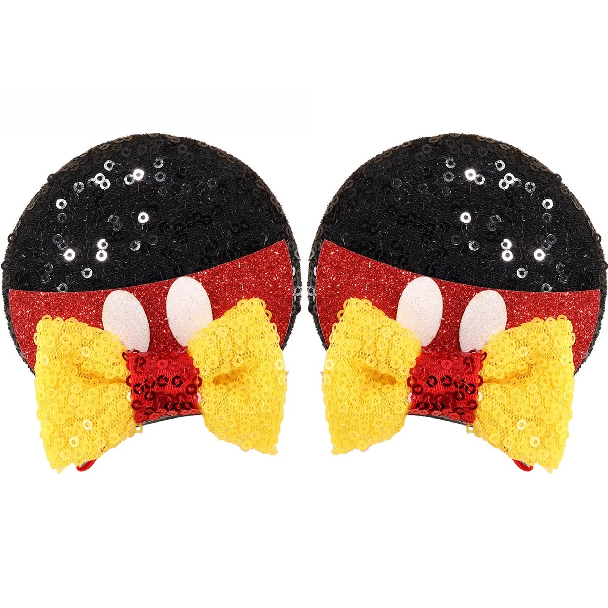 มินิโซเครื่องประดับผมเด็กยุโรปและอเมริกาปิ่นปักผมโบว์เลื่อมสามมิติกิ๊บติดผมมิกกี้เครื่องประดับผม