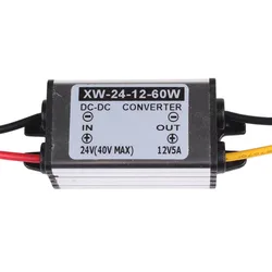 Waterproof Power converter Module 24 V To 12V 5A 60W DC/DC Car Power Converter Supply Adapter Regulator Dustproof Shockproof