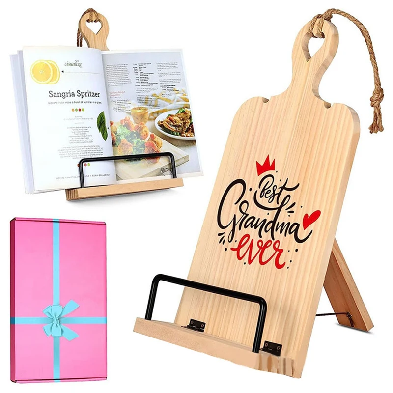 Tablet Stand Kochbuch Stand rustikale Bauernhaus Buchhalter für Muttertag Geschenke für Frauen